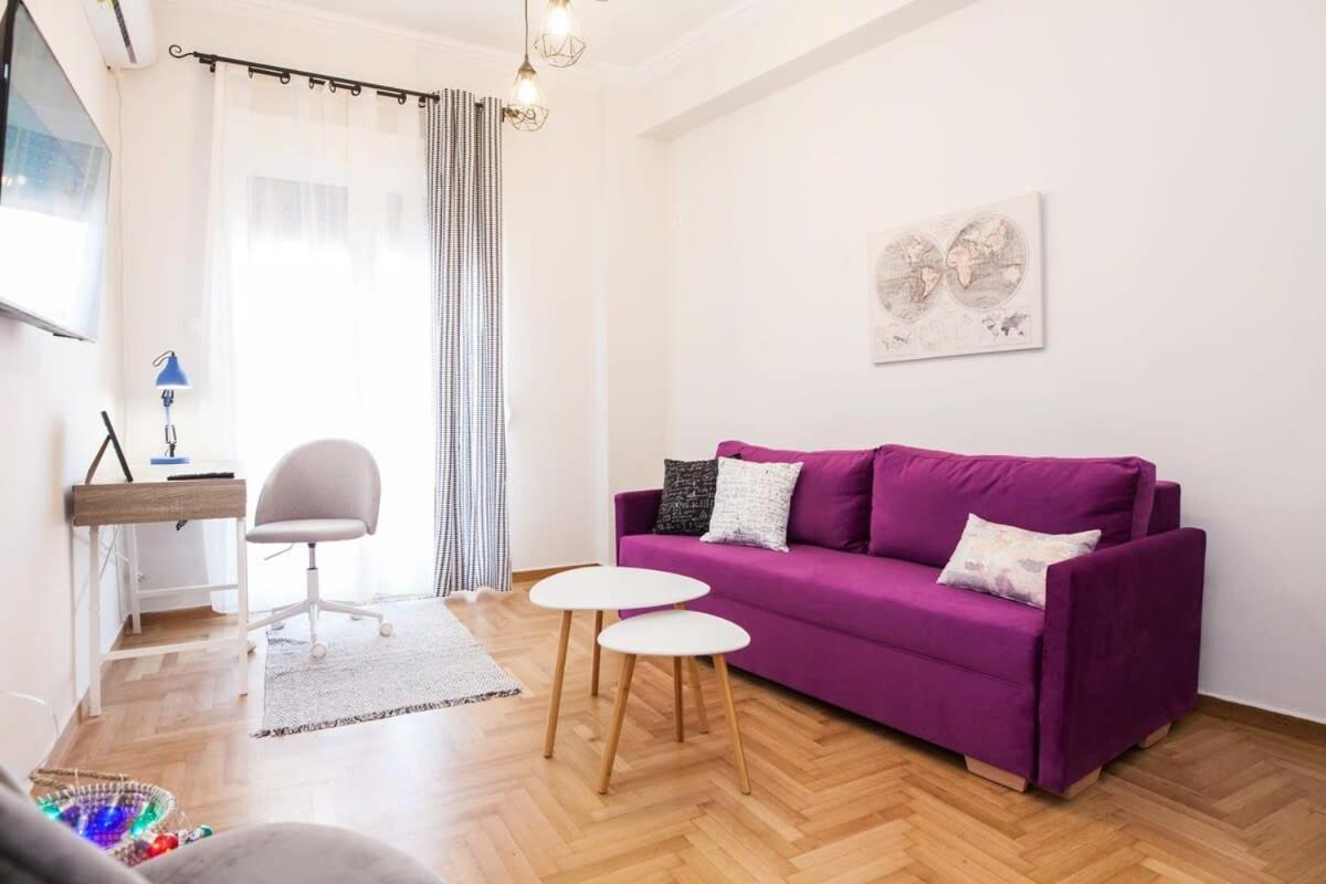 Contemporary Stylish Apartment Located Near Metaxourgeio Area Athens Ngoại thất bức ảnh
